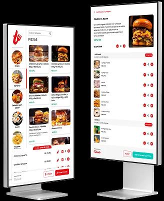 Mockup de Totem de Autoatendimento Takeat
