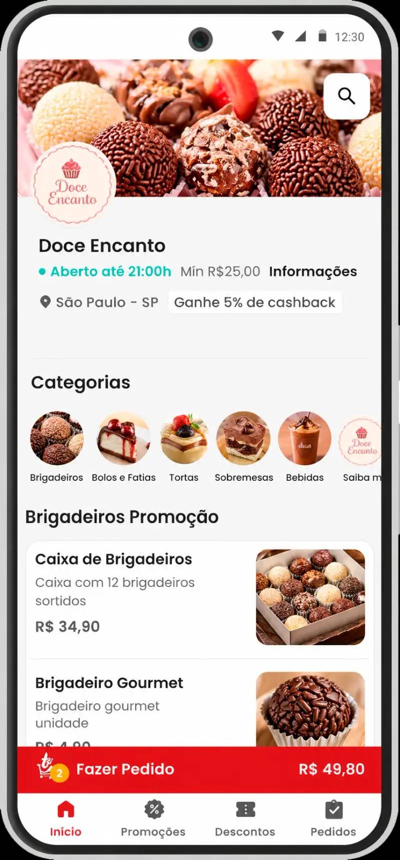 Takeat no app de delivery para doceria