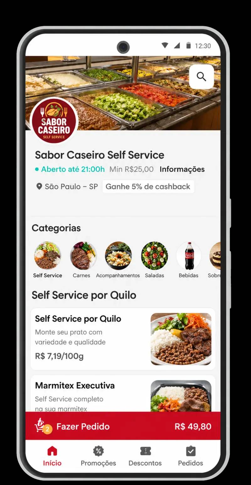 Takeat no app de delivery para self-service