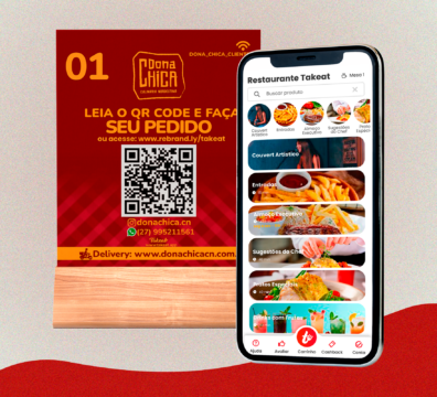 Garçom digital da Takeat - O melhor cardapio digital para pedido de comida com interface simples e intuitiva.